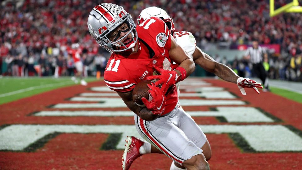 Jaxon Smith-Njigba from Ohio State is a top prospect with a glowing scouting report
